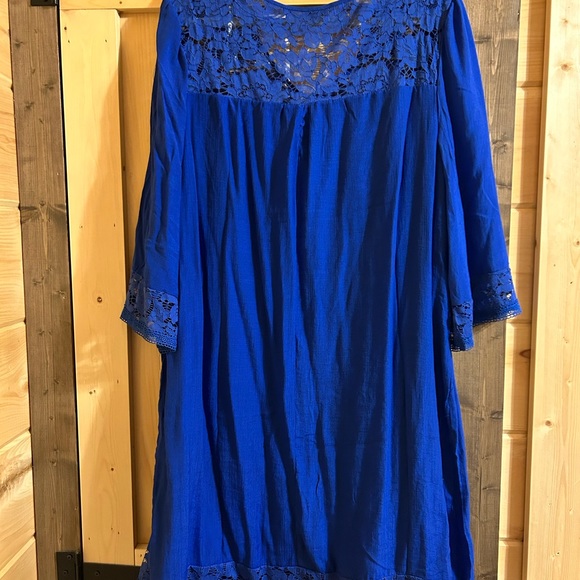 Beautiful blue shift dress - Picture 4 of 4